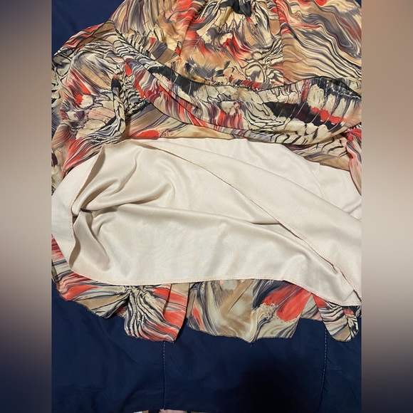 Colourful dress (strapless) PLUS SIZE 3x (1X) - Picture 4 of 4